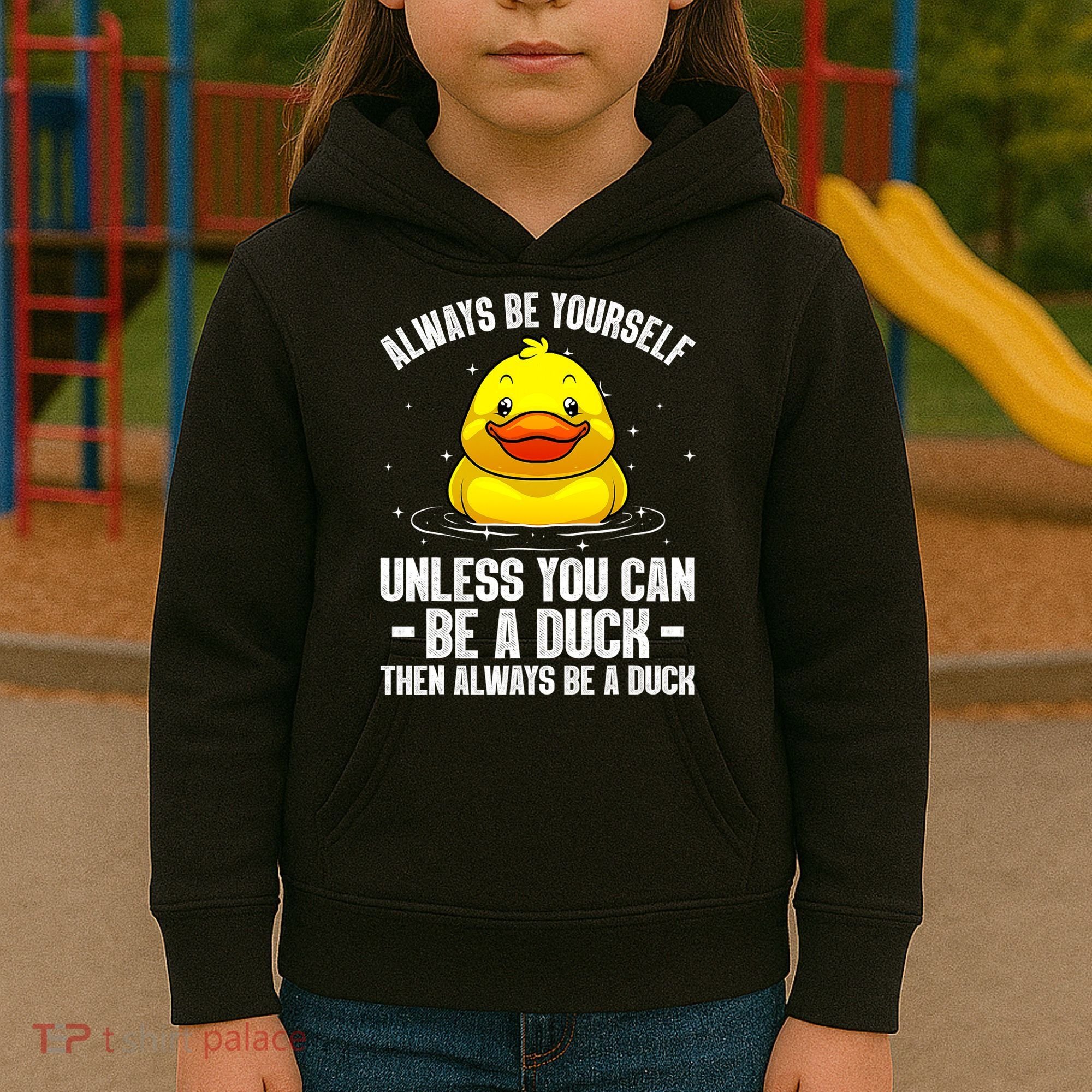 Cute Duck For  Aquatic Bird Rubber Duck Lovers Kids Hoodie