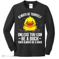 Cute Duck For  Aquatic Bird Rubber Duck Lovers Kids Long Sleeve Shirt thumb 0