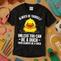 Cute Duck For  Aquatic Bird Rubber Duck Lovers Kids T-Shirt thumb 3