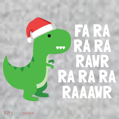 Christmas Dinosaur Fa Ra Rawr Trex Gift The Baniff Cuffed Pom Beanie