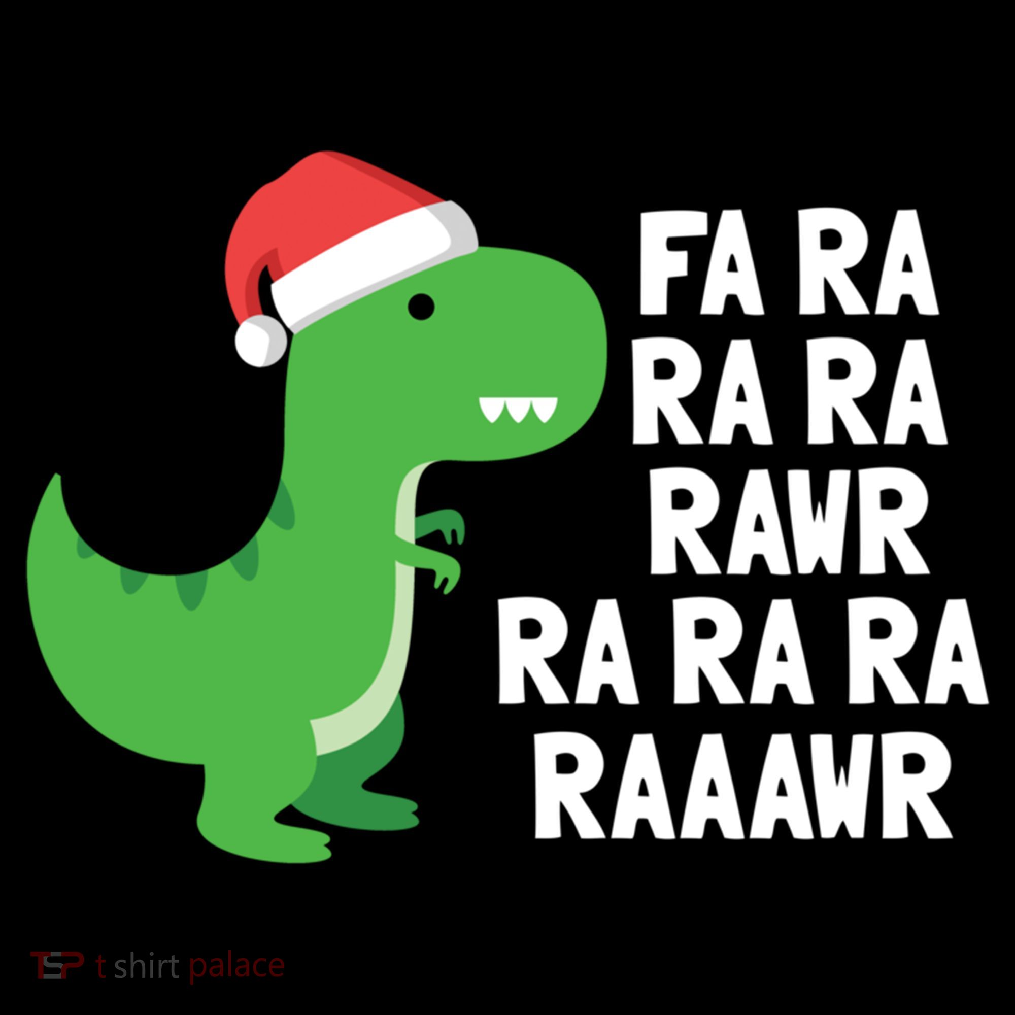 Christmas Dinosaur Fa Ra Rawr Trex Gift Doggie Tank