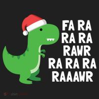 Christmas Dinosaur Fa Ra Rawr Trex Gift Five-Panel Snapback Cap thumb 2