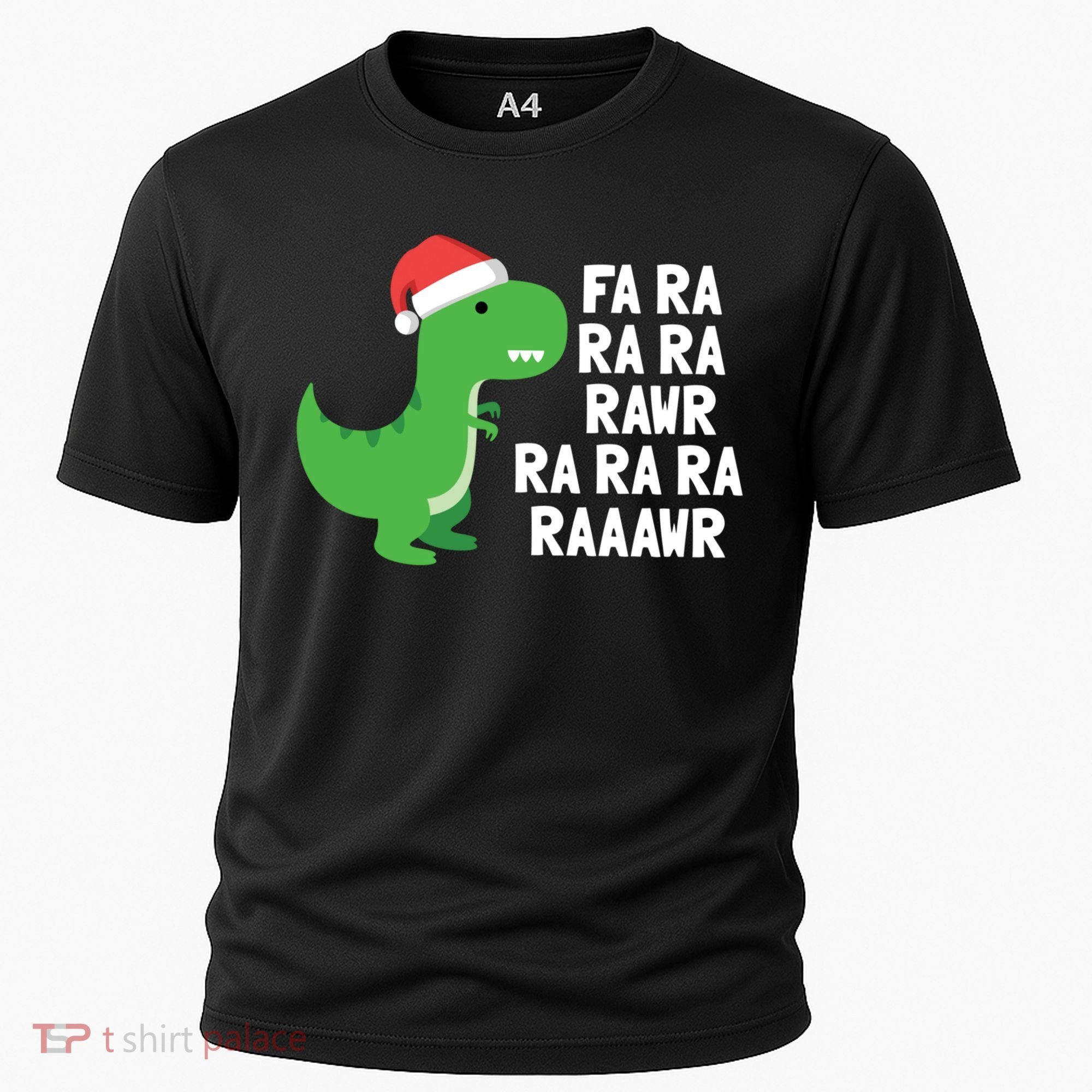 Christmas Dinosaur Fa Ra Rawr Trex Gift Cooling Performance Crew T-Shirt