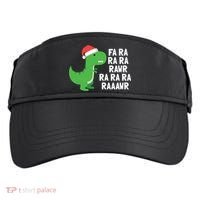 Christmas Dinosaur Fa Ra Rawr Trex Gift Adult Drive Performance Visor thumb 0