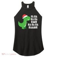 Christmas Dinosaur Fa Ra Rawr Trex Gift Women's Perfect Tri Rocker Tank thumb 0