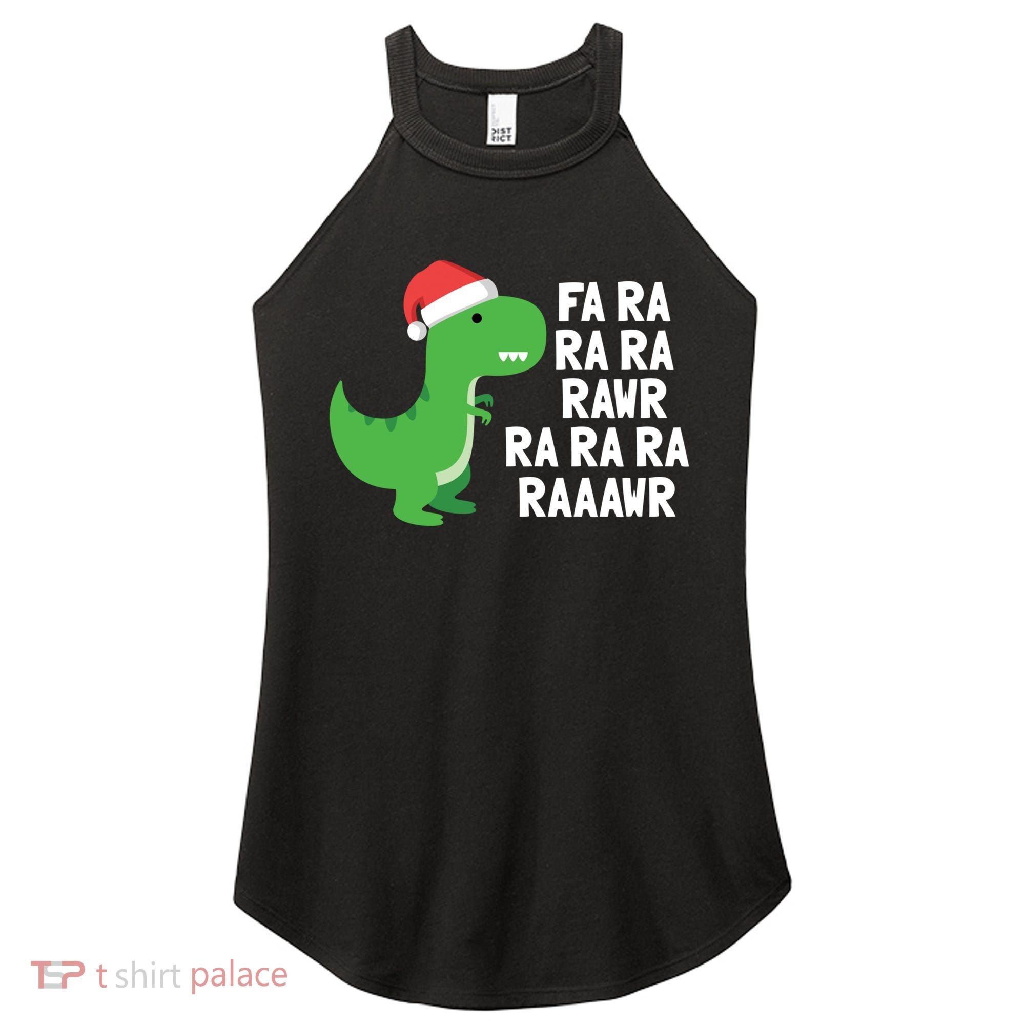 Christmas Dinosaur Fa Ra Rawr Trex Gift Women's Perfect Tri Rocker Tank