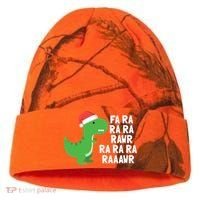 Christmas Dinosaur Fa Ra Rawr Trex Gift Kati Licensed 12" Camo Cuffed Beanie thumb 0