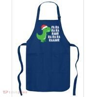 Christmas Dinosaur Fa Ra Rawr Trex Gift Apron thumb 0