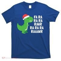 Christmas Dinosaur Fa Ra Rawr Trex Gift T-Shirt thumb 0