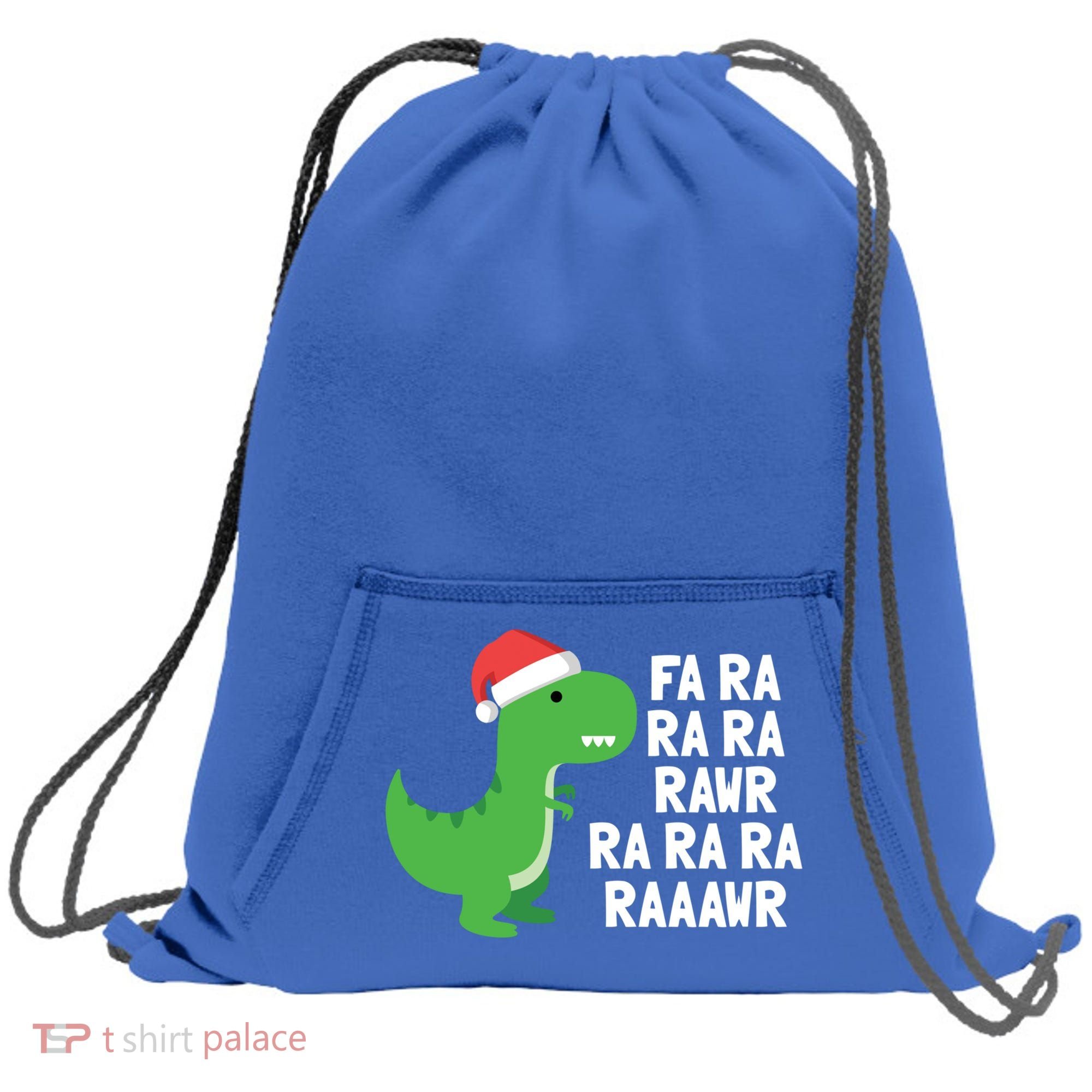 Christmas Dinosaur Fa Ra Rawr Trex Gift Sweatshirt Cinch Pack Bag