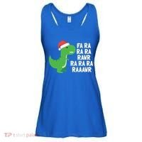 Christmas Dinosaur Fa Ra Rawr Trex Gift Ladies Essential Flowy Tank thumb 0