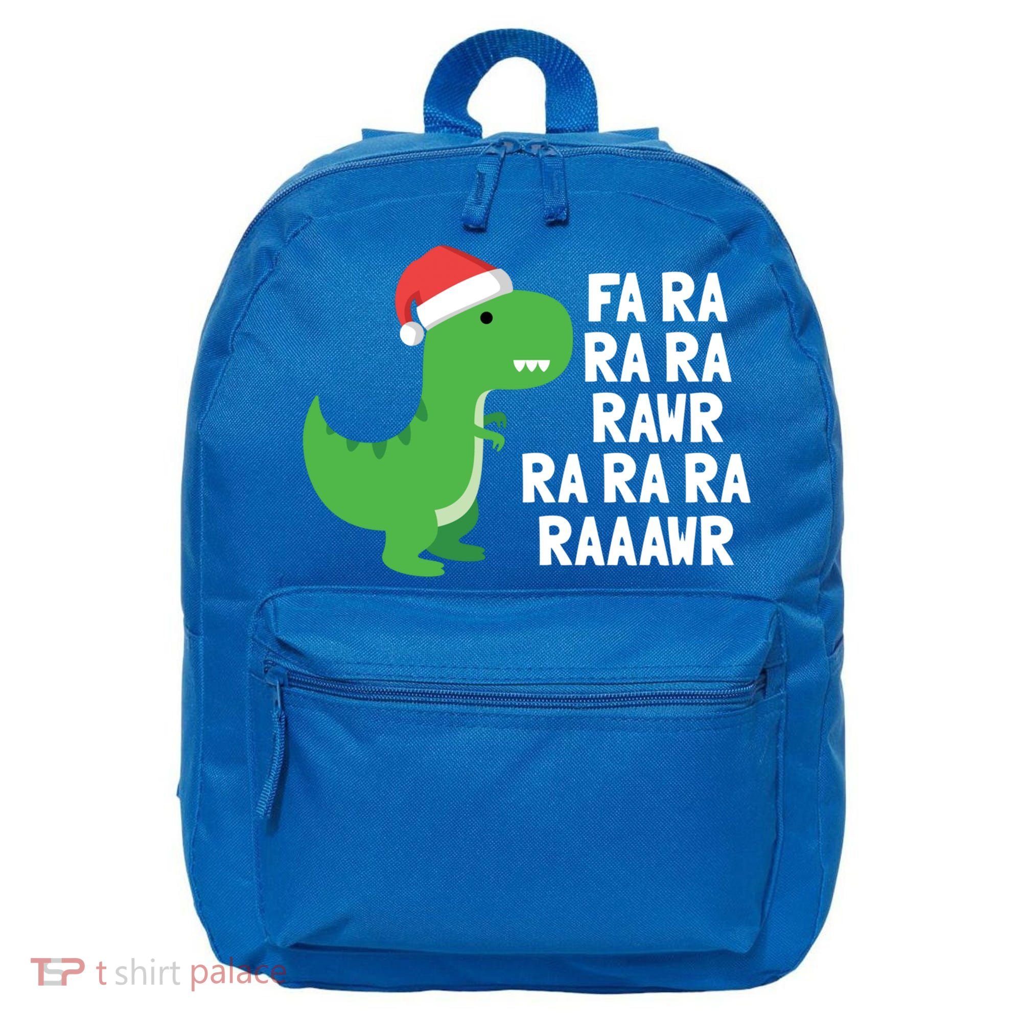 Christmas Dinosaur Fa Ra Rawr Trex Gift 16 in Basic Backpack