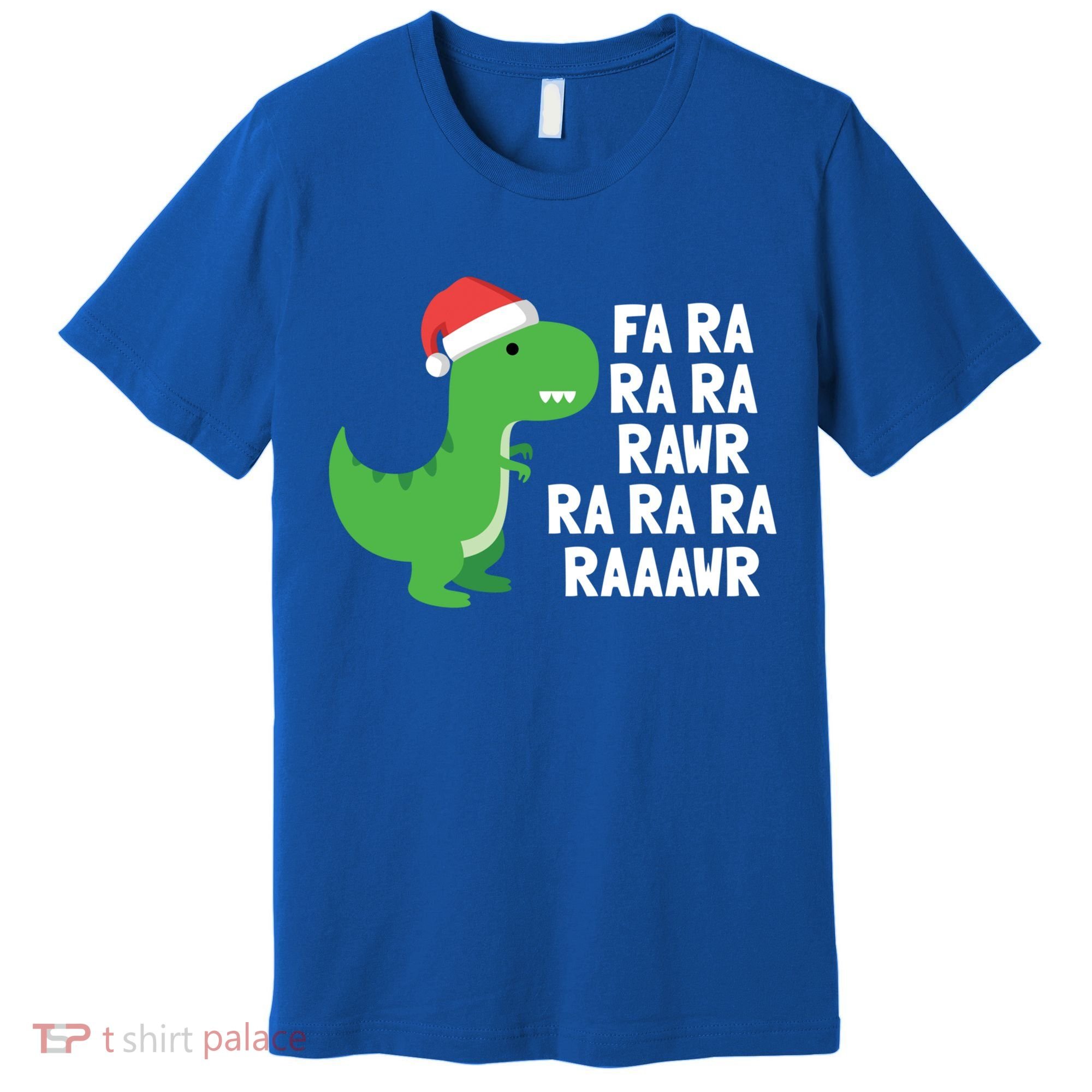 Christmas Dinosaur Fa Ra Rawr Trex Gift Premium T-Shirt