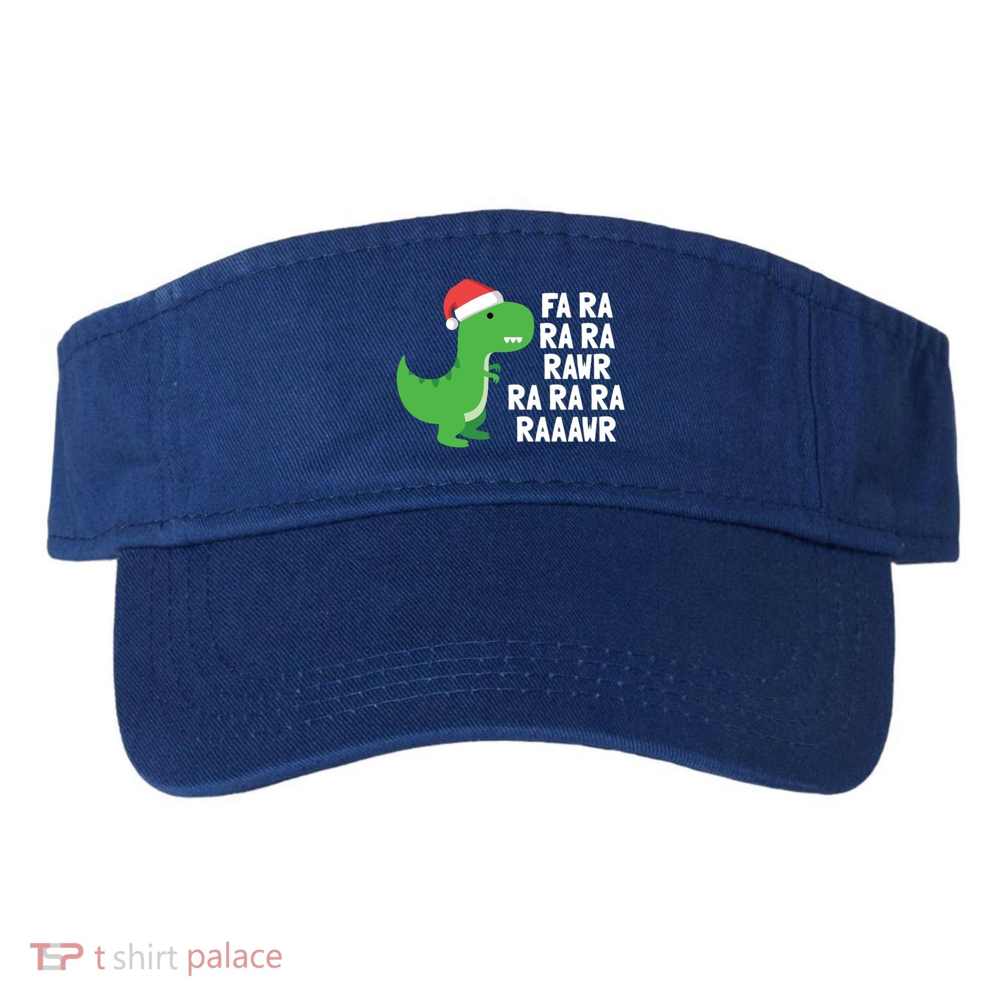 Christmas Dinosaur Fa Ra Rawr Trex Gift Visor
