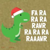 Christmas Dinosaur Fa Ra Rawr Trex Gift Garment-Dyed Women's Muscle Tee thumb 6