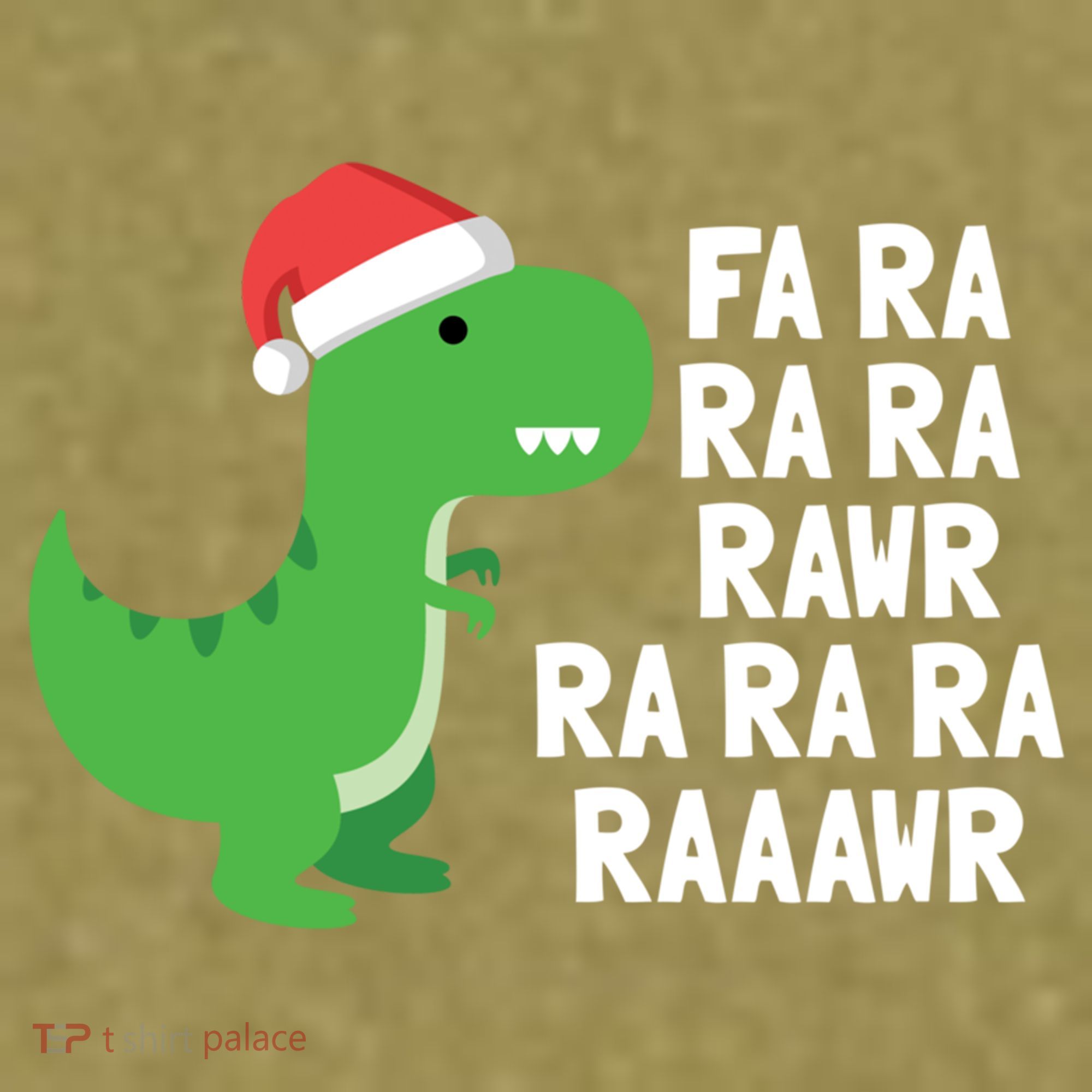 Christmas Dinosaur Fa Ra Rawr Trex Gift Garment-Dyed Women's Muscle Tee