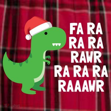 Christmas Dinosaur Fa Ra Rawr Trex Gift Women's Flannel Plaid Pajama Pants