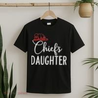 Chief's Daughter Firefighter Gifts For Fire Chief’s Girl T-Shirt thumb 2