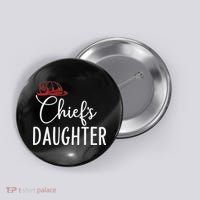 Chief's Daughter Firefighter Gifts For Fire Chief’s Girl Button thumb 0
