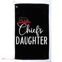 Chief's Daughter Firefighter Gifts For Fire Chief’s Girl Golf Towel thumb 0