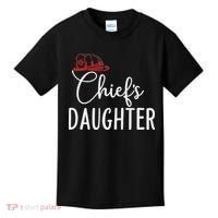 Chief's Daughter Firefighter Gifts For Fire Chief’s Girl Kids T-Shirt thumb 0