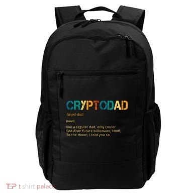 Cryptodad Definition Funny Future Billionaire Backpack