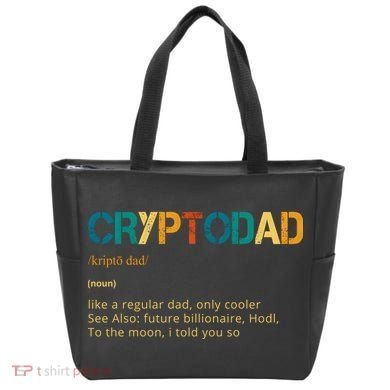 Cryptodad Definition Funny Future Billionaire Tote Bag
