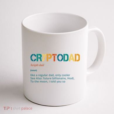 Cryptodad Definition Funny Future Billionaire Coffee Mug back