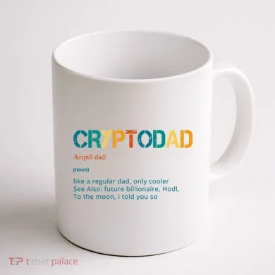 Cryptodad Definition Funny Future Billionaire Coffee Mug back
