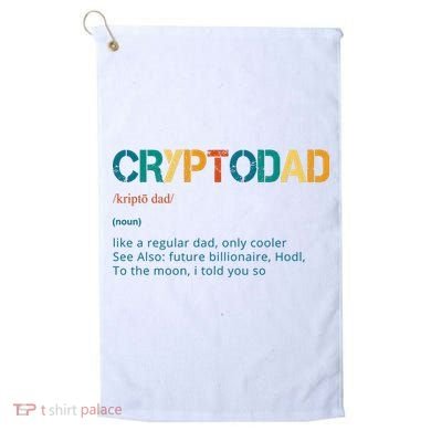 Cryptodad Definition Funny Future Billionaire Golf Towel