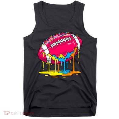 Colorful Dripping Football Drip Tank Top
