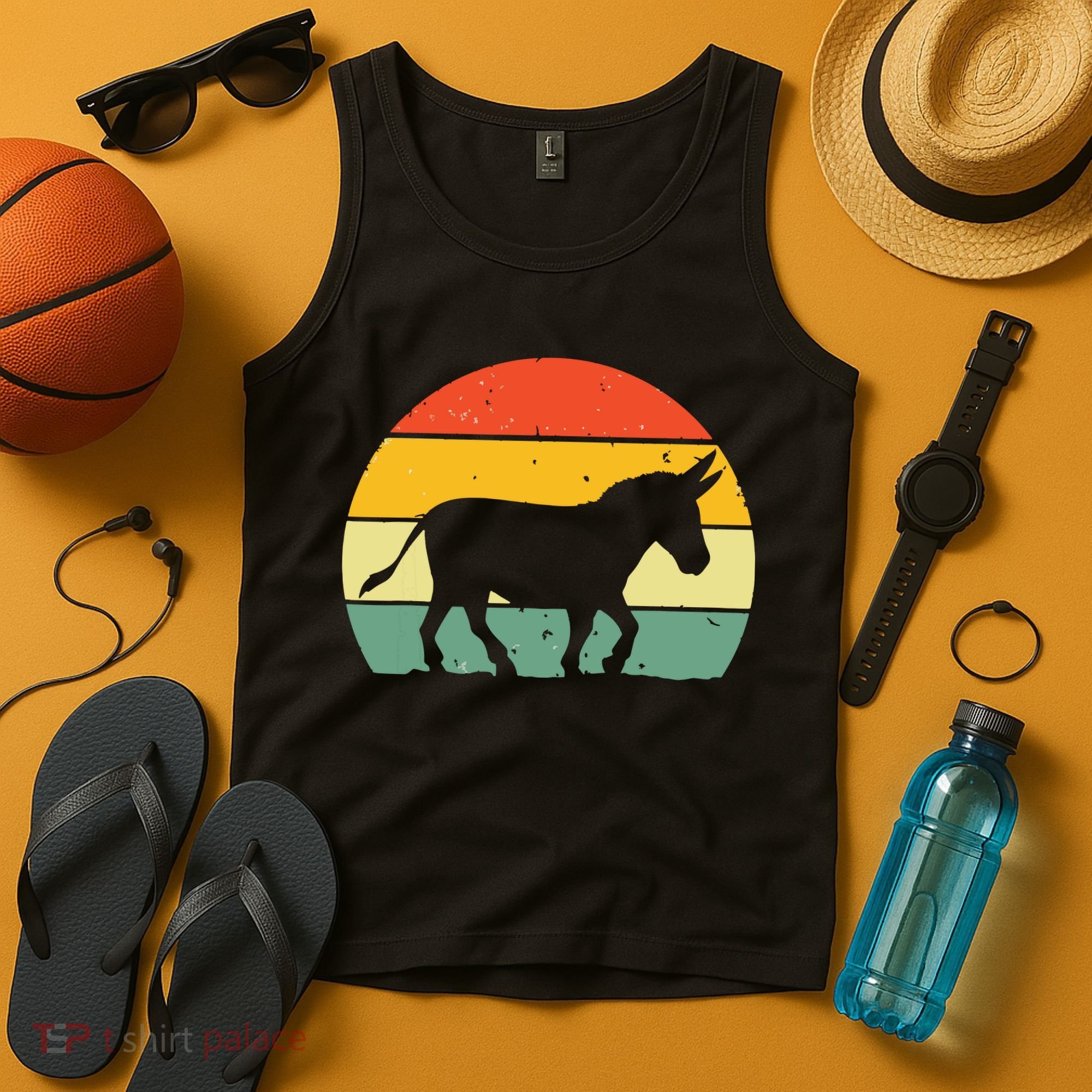 Cool Donkey For Mule Horse Animal Lover Jackass Tank Top