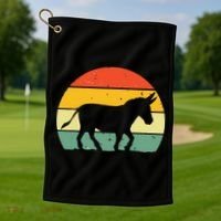 Cool Donkey For Mule Horse Animal Lover Jackass Golf Towel thumb 1