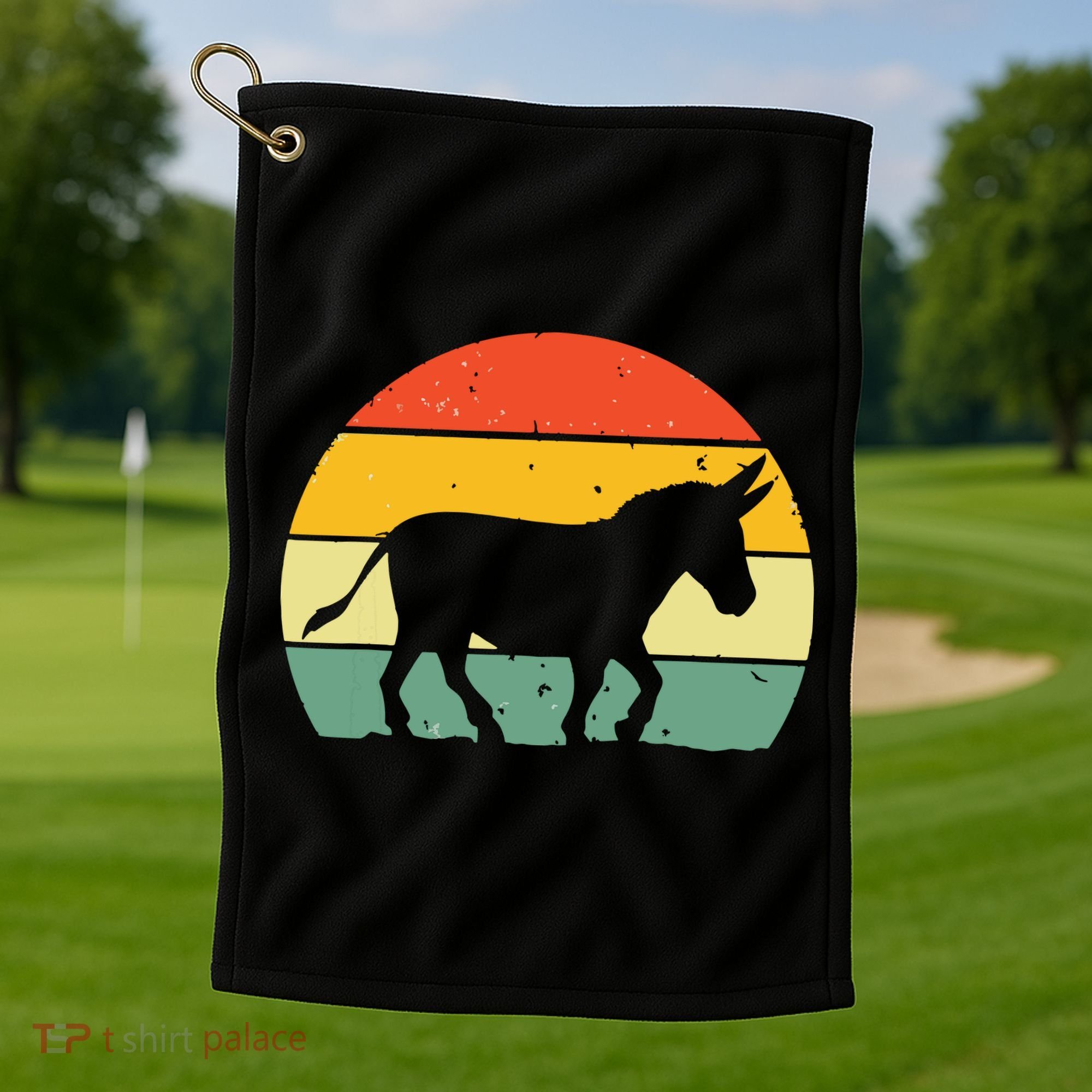Cool Donkey For Mule Horse Animal Lover Jackass Golf Towel