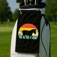 Cool Donkey For Mule Horse Animal Lover Jackass Golf Towel thumb 2