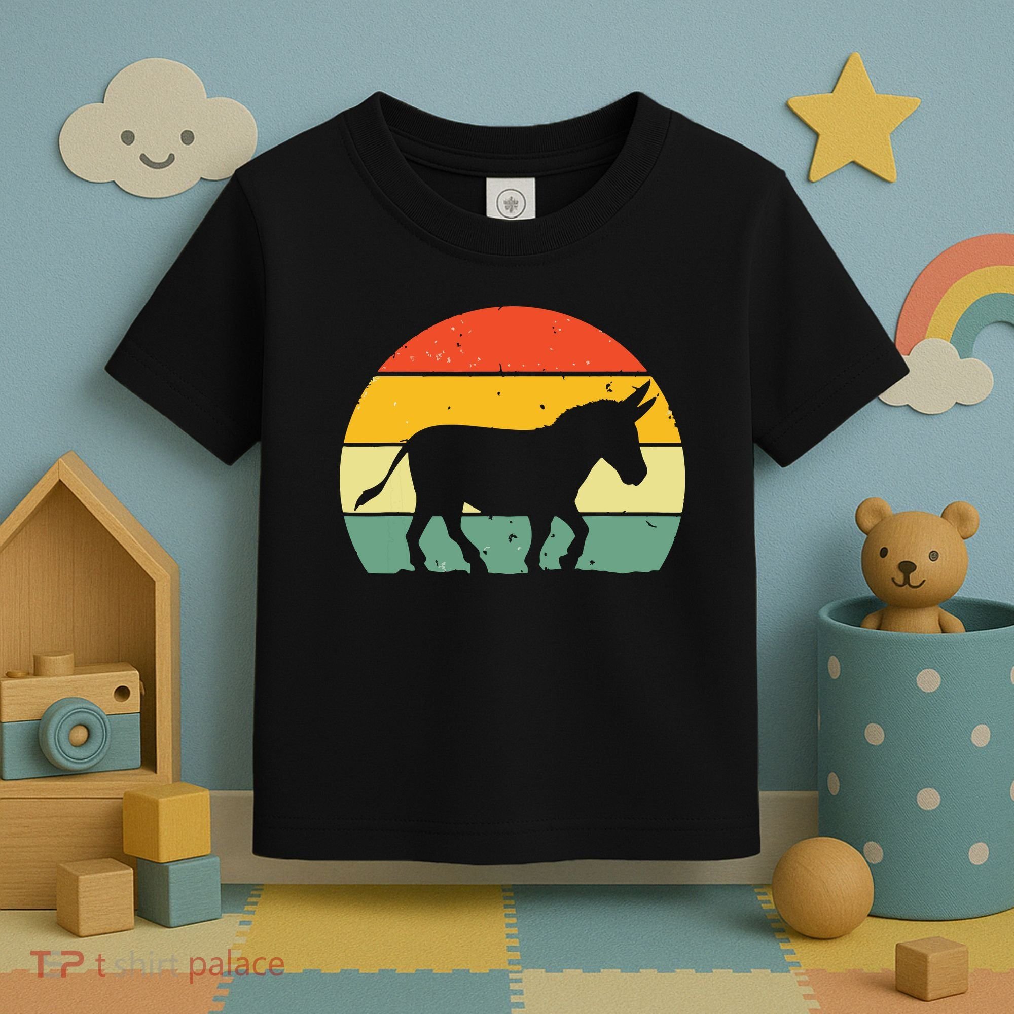 Cool Donkey For Mule Horse Animal Lover Jackass Toddler T-Shirt