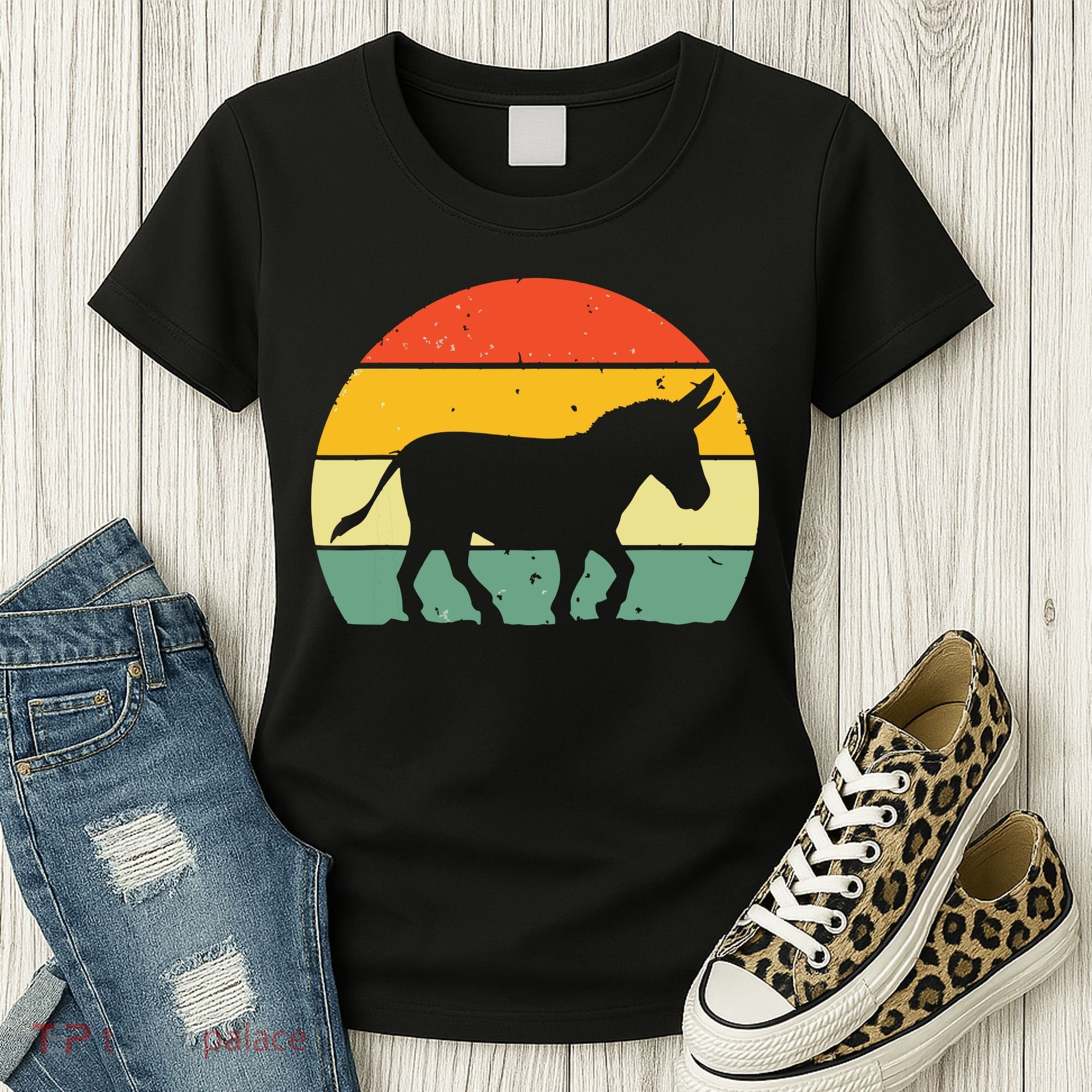 Cool Donkey For Mule Horse Animal Lover Jackass Women's T-Shirt