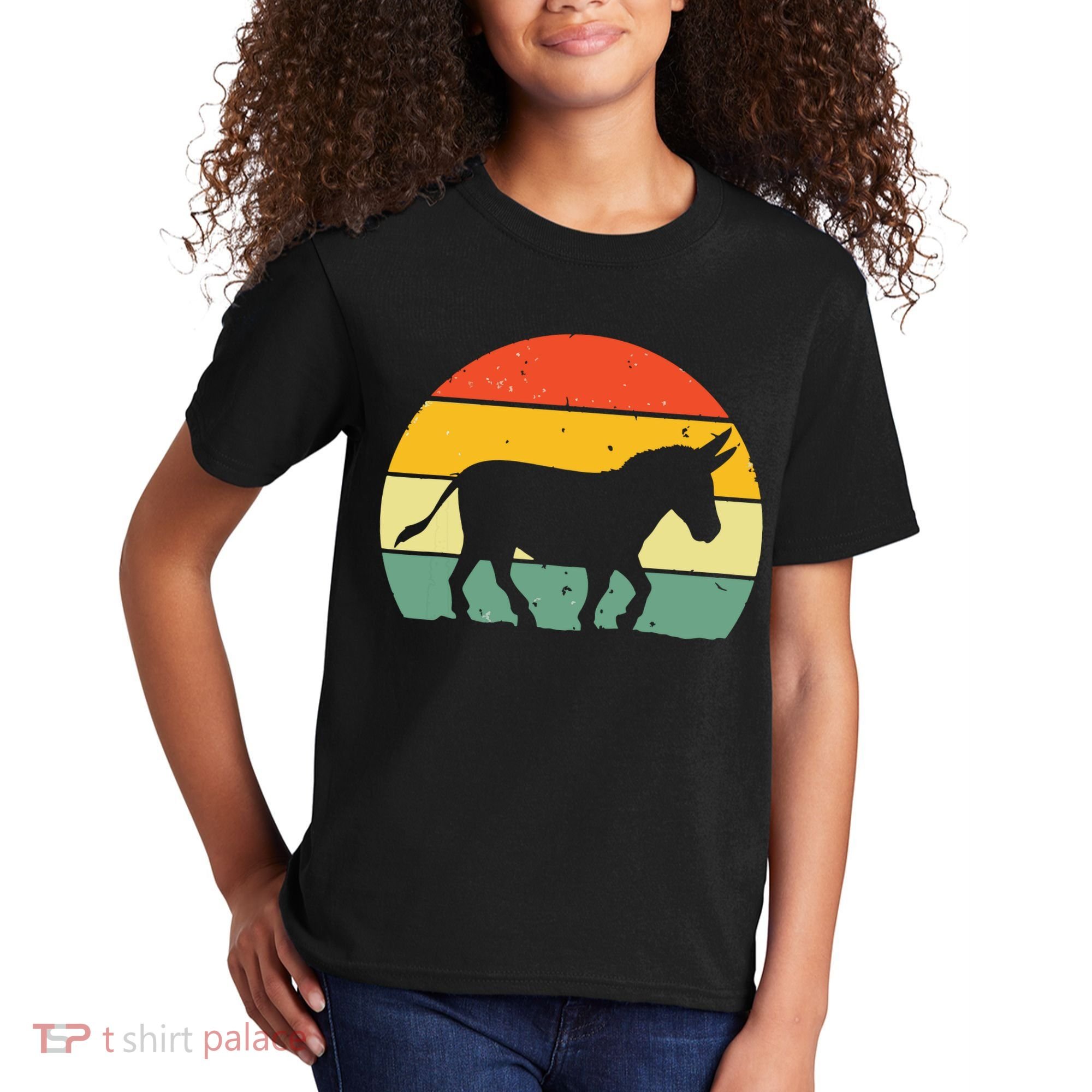Cool Donkey For Mule Horse Animal Lover Jackass Kids T-Shirt