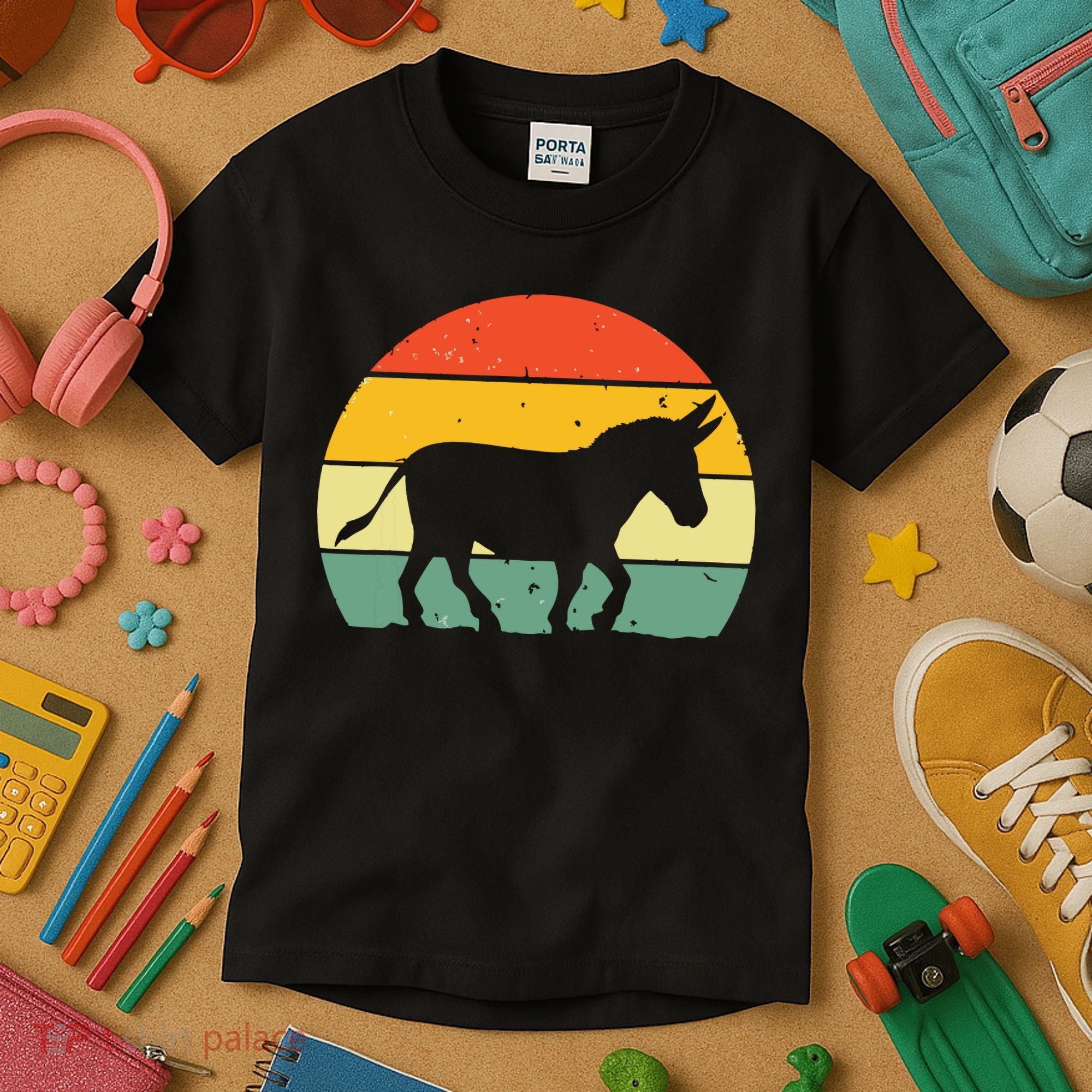 Cool Donkey For Mule Horse Animal Lover Jackass Kids T-Shirt