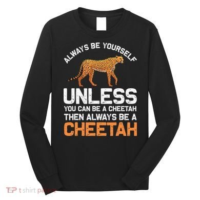 Cheetah Design For Safari Wildlife Long Sleeve Shirt