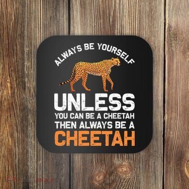 Cheetah Design For Safari Wildlife Coaster