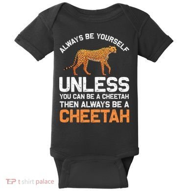 Cheetah Design For Safari Wildlife Baby Bodysuit