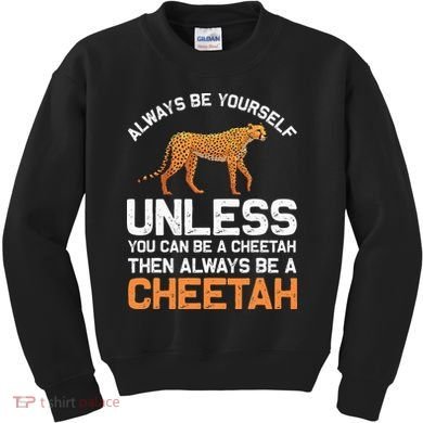 Cheetah Design For Safari Wildlife Kids Sweatshirt