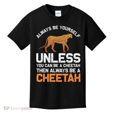 Cheetah Design For Safari Wildlife Kids T-Shirt