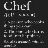 Chef Definition Funny Line Saying Cook Cooking Gifts Chefs Beanie thumb 2