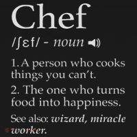 Chef Definition Funny Line Saying Cook Cooking Gifts Chefs Women's Hoodie thumb 2