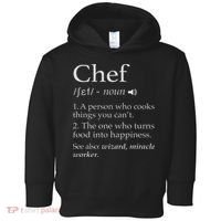 Chef Definition Funny Line Saying Cook Cooking Gifts Chefs Toddler Hoodie thumb 0