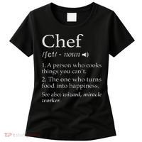 Chef Definition Funny Line Saying Cook Cooking Gifts Chefs Women's T-Shirt thumb 0