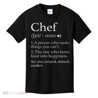 Chef Definition Funny Line Saying Cook Cooking Gifts Chefs Kids T-Shirt thumb 0