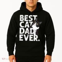Cat Daddy Father Gift Best Cat Dad Ever Hoodie thumb 2